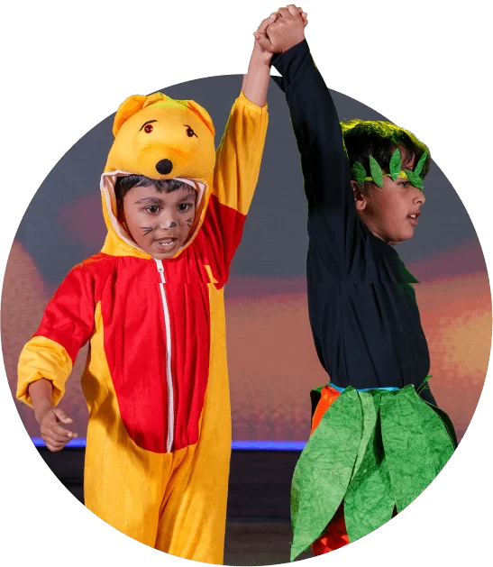 Montessori kids playing